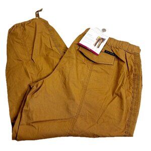 Social Standard XL Scout Poplin Surplus Tan Crop Cargo Pants Drawstring Leg NWT